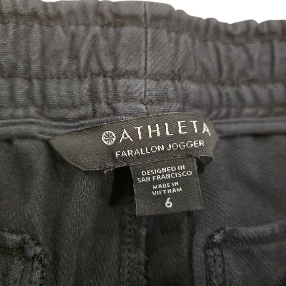 Athleta Black Farallon Jogger Pants Womens Size 6 Running Jogging Gym - Picture 5 of 8